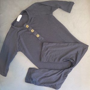 Kate Quinn Gray Kids One Piece Bodysuit